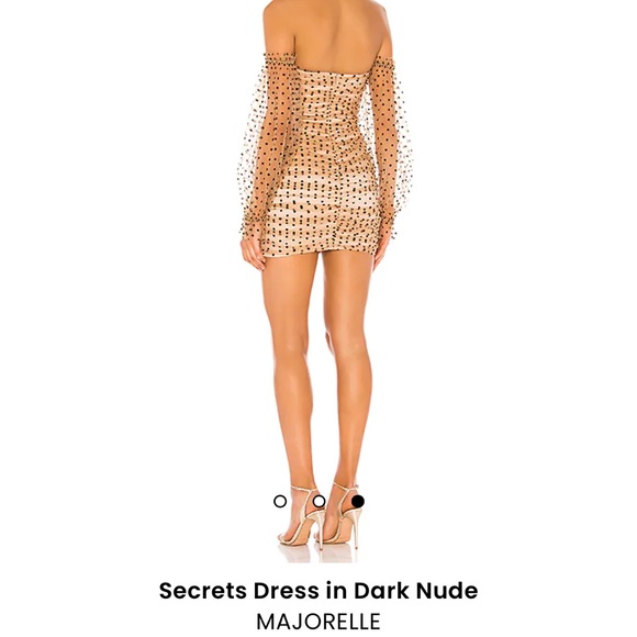 Secrets Dress in Dark Nude MAJORELLE from revolve - Picture 2 of 6